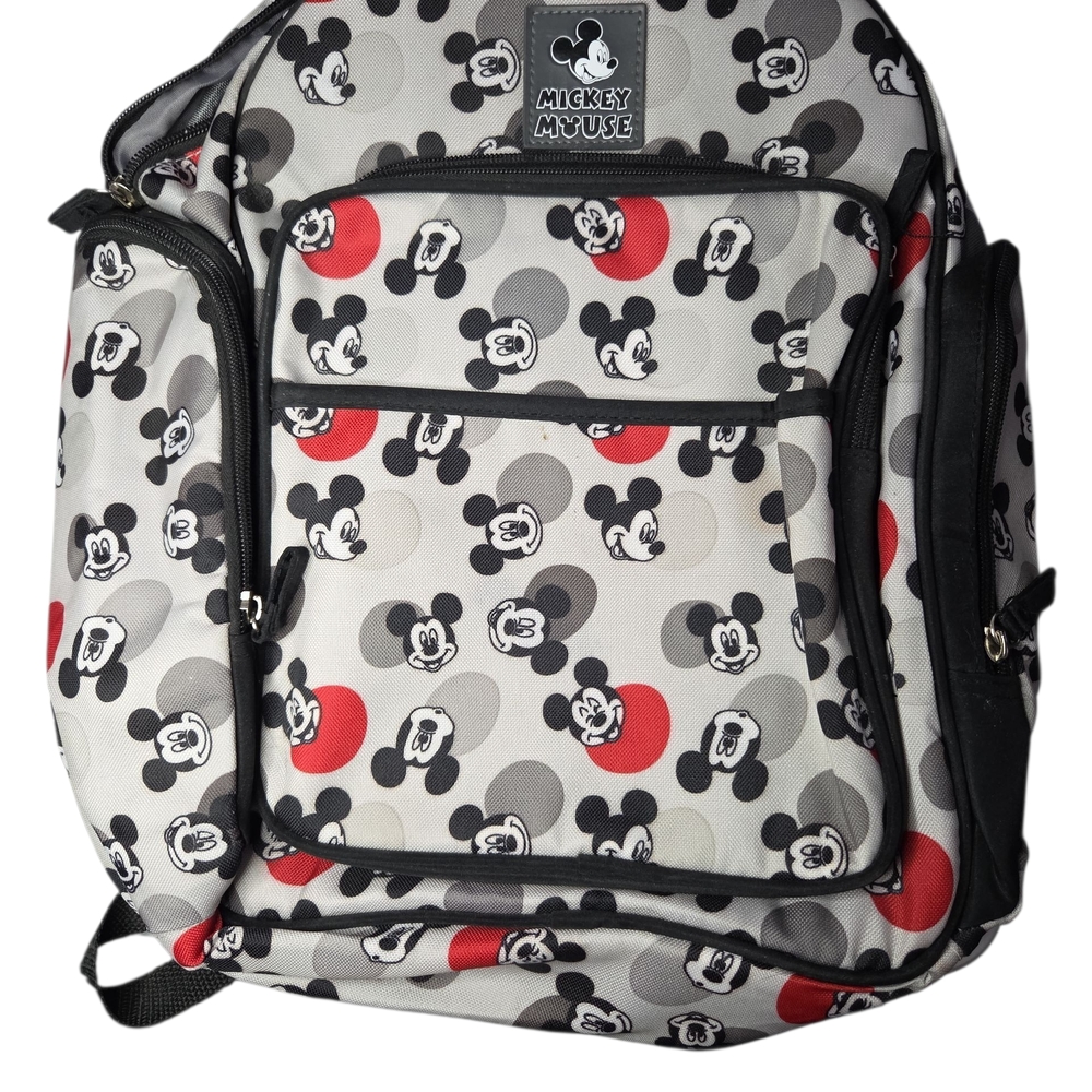 Disney Mickey Mouse Baby Bag - Red, Black, Gray